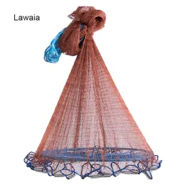 ملحقات Lawaia Portable Fishing Throw Sale Sale Casting Net Telescoping Telescoping Outdoor Catch Network With Steel Sinker Line Line