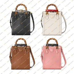 Ladies Fashion Casual Designe Luxury Diana Bamboo Tote Bag Handbag Shoulder Bags Crossbody Messenger Bag TOP Mirror Quality 739079 Pouch Purse