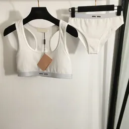 Brev kvinnor bh kort set underkläder lyxig designer sportiga tank tops kort sexig ärmlös träning wirefree underkläder