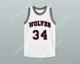 CUSTOM ANY Name Number Mens Youth/Kids BILLY DUNN 34 WOLVES HIGH SCHOOL WHITE BASKETBALL JERSEY TOP Stitched S-6XL