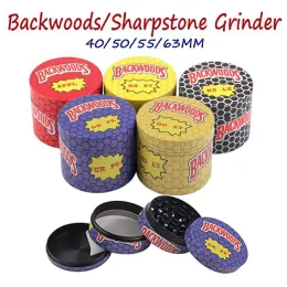 흡연 Smasher Backwoods Herb Grinder Electric Tob Ecigarette Machine 40/50/55/63mm 4 층 담배 담배 크러셔 드라이 기화기 CNC 치아 필터