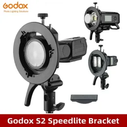 Studio Godox Bowens Mount Flash S2 Стип -держатель для гомосети для Godox V1 V860II AD200 Круглая головка Speedlite V860II TT350 Outdoor Flash