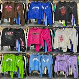 Hoodies Designer Mens Pullover Red Young Thug 555555 Anioł Bluzy Mężczyźni Women Habaty Haftowa Bluza Web Joggers Ubranie