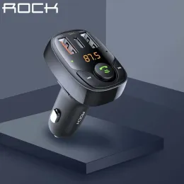 Konwertera Rock 36 W szybka ładowarka Bluetooth 5.0 FM nadajnik z 3 porty ładowania USB Wsparcie nawigacji wiele protokołów szybkiego ładowania