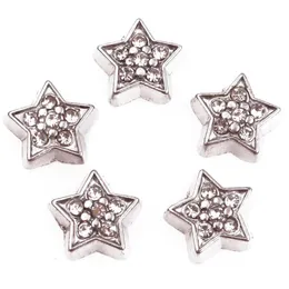 20pclot Rhinestones Star Floating Locket Charms DIY سحق سبيكة ملحقات مناسبة لذاكرة Living Memory Locket Jewel9695229