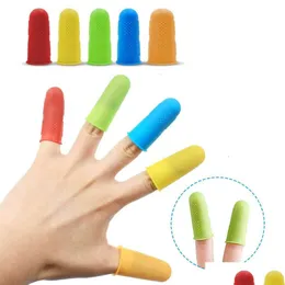 Messersiile Andere Zubehör 5pcs/Set Fingerschutzhülle Anticut -Hitzeresistent -Antislip -Finger zum Kochen von Küchenwerkzeugen d Dhihbs HiHB