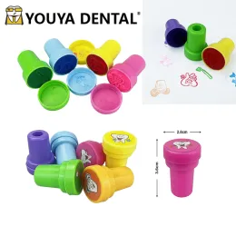 Toothbrush 24pcs Tooth Brushing Shape Stamper for Kid Children Cartoon Stamp Dentistry Gifts Souvenirs