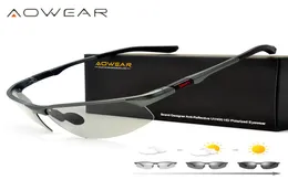 Aowear pochromic sunglasses 남성 편광 카멜레온 안경 남성 변화 색상의 태양 안경 hd 날 나이트 시력 주행 안경 4736633