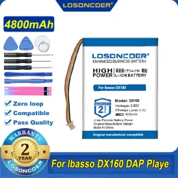 الملحقات 100 ٪ الأصلي Losoncoer DX160 4800MAH بطارية لـ Ibasso DX160 DAP Player