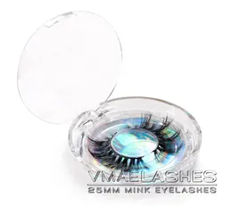 Benutzerdefinierte private Etikett Make -up Strip Mink Wimpern 3D Weich natürliche lange flauschige Kreuzskross -Dicke 25mm 5d Nerz Wimpern Kristall Diamant 9813567