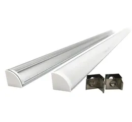 Profilo in alluminio a LED ad angolo 45 gradi e canale del profilo di tipo V per installazioni di strisce LED della cucina o lampade per mobili CH3158603198