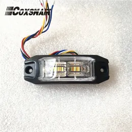 LAMP COXSWAIN LED Güvenlik Tarafı Uyarı Araba Lambası Çift Renk 24*3W LED dikiz aynası Flaşı Işık İtfaiye Ambualnce Işık (M12)