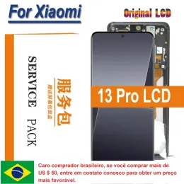 Telas 6,73 polegadas Original AMOLED PARA XIAOMI 13 Pro LCD Tela Touch Painel Digitalizador para Xiaomi 13 Proibição de tela Pro Parte