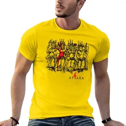 Polos da uomo Apsara Dancing T-shirt camicia su un sudore grafica per uomo vestiti divertenti camicie in forma per uomo