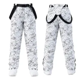 Calça 30 calças de esqui de inverno homens homens ao ar livre de alta qualidade à prova d'água de neve quente calça de neve de inverno Snowboard calças