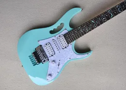 Fabryczna niestandardowa zielona gitara elektryczna z freetboardChrome Chrome Hardwacerescalled na ostatnich 4 FretScan Bądź dostosowany 9194642