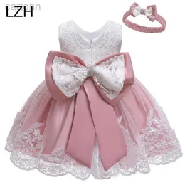 فساتين الفتاة LZH Baby Girls Dress Dress Newborn Dresses Dresses for Baby 1st Year Dress Dress Halloween Assume Infant Party Dress D240425