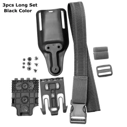 Holsters Antislip Elastic Gun Holster Strap Drop Leg Holster Thigh Strap QLS 19 22 Midlow Belt Loop for Glock SIG