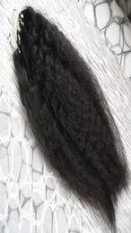 Máquina de anel micro -anel de loop grossa Yaki fez Remy Hair Extension 100g Kinky Straight Micro Loop Human Hair Extensions Yaki Micro Beads5475628