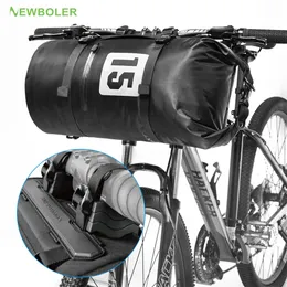 BOLER Bike Front Tube Bag 10L20L Waterproof Bicycle Handlebar Basket Pack Cycling Frame Pannier Accessories240410