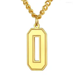 Pendant Necklaces U7 Men 09 Jersey Number NecklaceAdjustable Durable Chain BaseballBasketballFootball Team Jewelry 316L Stainl3953123