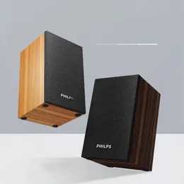 Home HiFi Stereo Sound Subwoofer SPA20 Wood Multimedia Bluetooth Sers USB Desktop Notebook Computer Loudser Music Player 240422