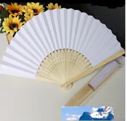 Bröllopsfest dekoration promotion favo 100 pcslot 21 cm vit färg papper hand fan fabriksexpert design kvalitet senaste st8793496