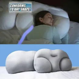 Almofadas em forma de ovo de travesseiro, travesseiro de suporte do pescoço 3D, travesseiro de espuma de memória de contorno de contorno, travesseiro de sono, travesseiro cervical para dor no pescoço