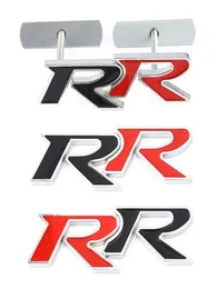 لـ Honda RR Civic Mugen Accord CRV City HRV FIT Jade 3D Metal RR Logo Modification Carning Grille Emblem Badge Decals2339857