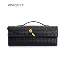 Venets 2024 Ladyle Lady Lady Novo Cross Bottgs Bolsa de Hardware Mulheres Bolsa Longa Diagonal Sacos Andiames ANDMADO ombro de ombro artesanal French Lock Purse Vuv8