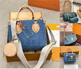 Designer Denim Handbags Large Capacity Shopping Bag Women Totes Fashion Shoulder Bags Crossbody canvas sac