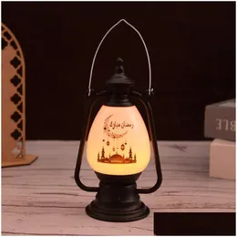 기타 하우스 키핑 조직 New Eid Mubarak Led Wind Light Lanterns Ramadan Kareem Decoration for Home 2023 Islamic Muslim Party S OTVSP