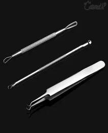 8st Facial Blackhead Remover Tool Kit Doubleend Comedone Acne Needle Clip Pimple Tweezer Blemish Extractor Set Face Skin Care8910676