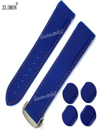 Novo Blue Diver Rubber Band 22mm x 20mm Venda Silicone Watch Strap for Planetocean 45mm9549988