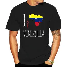 Herren-T-Shirts heißer Verkauf Venezuela I Love Culture Flag T-Shirt Tees T-Shirt T240425