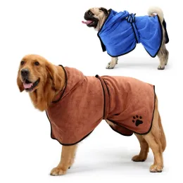 Havlu Glorious Kek Dog Batrobe XSXL Pet Dog Banyo Küçük Orta Büyük Köpekler için Havlu 400g Mikrofiber Süper Emici Evcil Hayvan Kurutma Havlu