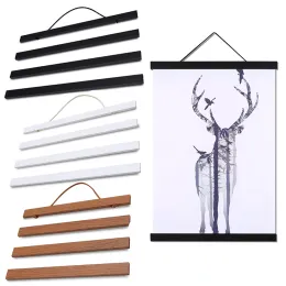 Frames Magnetic Poster Frame Wooden Wall Photo Picture Artwork Hanger Poster Holder Hanging scrolls Home Wall Decoration Frame 2150cm