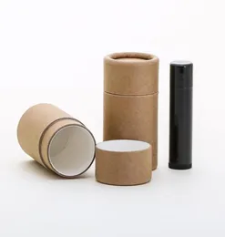 Festive Eco Friendly 40 ML 50 PACK Deodorant Tube Kraft color Cardboard 100 Biodegradable Empty Cosmetic Push Up Tubes TopFill38563589484