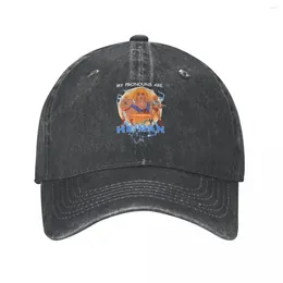 Ball Caps Retro I miei pronomi sono Heman Baseball unisex in difficoltà Snapback Cap Eternia He-Man Outdoor Attività Cappelli