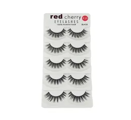 Whole Red Cherry Eyelashes Natural Long Soft Eye Lashes Faux Mink Eyelash Extension Make Up Tools4439463