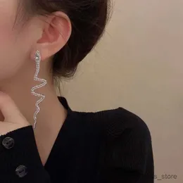 Dangle Chandelier 빈티지 슬리버 색 뱀 모양 Dangle Earrings girl girl long tassel crystal drop earring weddings jewelry bijoux