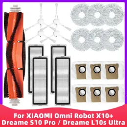 قطع الغيار قطع الغيار لـ Xiaomi Mijia Omni Robot X10+ / Dreame S10 Pro / Dreame L10S Ultra Robot Vacuum Main Side Side Filter Mop