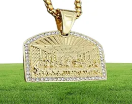 Подвесные ожерелья цитируют последнюю Speeperquot Cz Stone Pave Bling Gold Gemetric Bgemetric Square для мужчин хип -хоп RA1674880