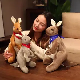 Plüsch Mutter Sohn Kangaroo Puppe Kangaroo Maus Plüschspielzeug Mädchen Geschenk Kindertuchpuppe Großhandel Großhandel