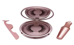Eyelashes de vison 3D personalizados 5 Eyeliner líquido magnético com pinça de pinça de pinça de cílios magnéticos cílios falsos cílios à prova d'água Maquiagem 1545654