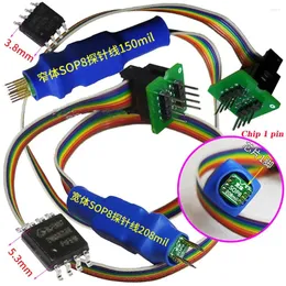 SOP8 Chip Probe Line Burn Schreiben Sie Lesen Sie Dimble Festplatte ROM Klimaanlage E Quadrat 8Pin 1.27 Testclip für USB -Programmierer