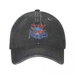 Ball Caps Cody Rhodes American Wrestling Logo Trucker Hat Merch Casual Distressed Washed Skull Headwear For Men Women Adjustable