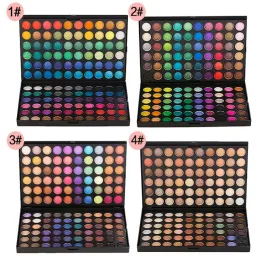 Uppsättningar makeup set kit 120 färg smink pallete naken ögon skugga professionell skimmer matt glitter ögonskugga vattentäta skuggor palett