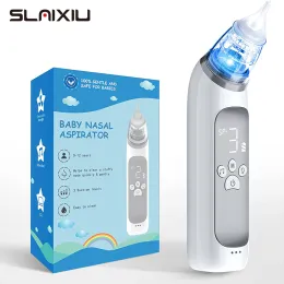 Аспиратор Baby Electric Nasal Aspirator Sous Device с пищевым силиконовым мундштуком 3 режима всасывания и успокаивающая музыка