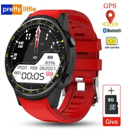 GPS Smart Watch Männer mit SIM -Kartenkamera F1 Smartwatches Herzfrequenzdetektion Sport Telefon Connected Watch Android iOS Clock5441274